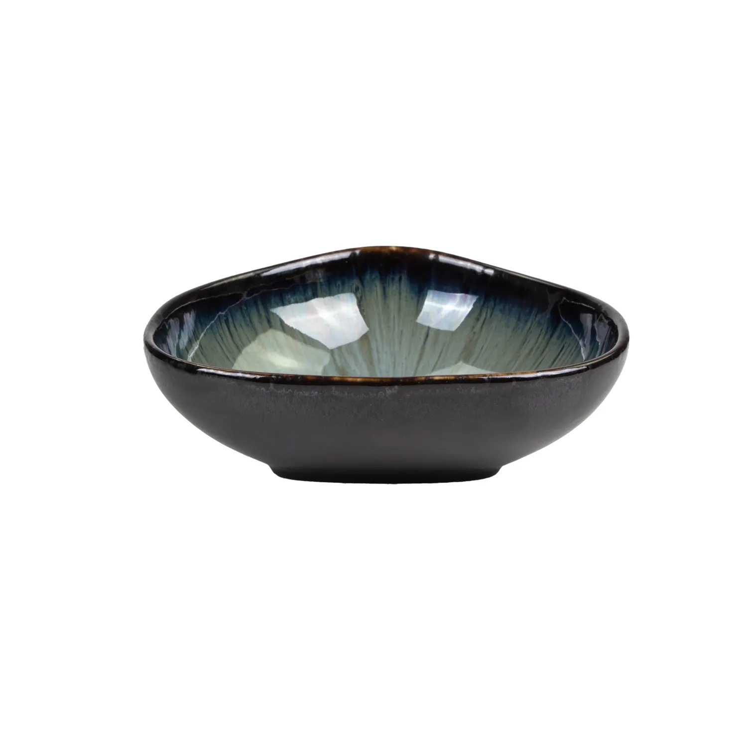 APS Ginza Nagare kom zwart porselein 12,3 cm 6 stuks