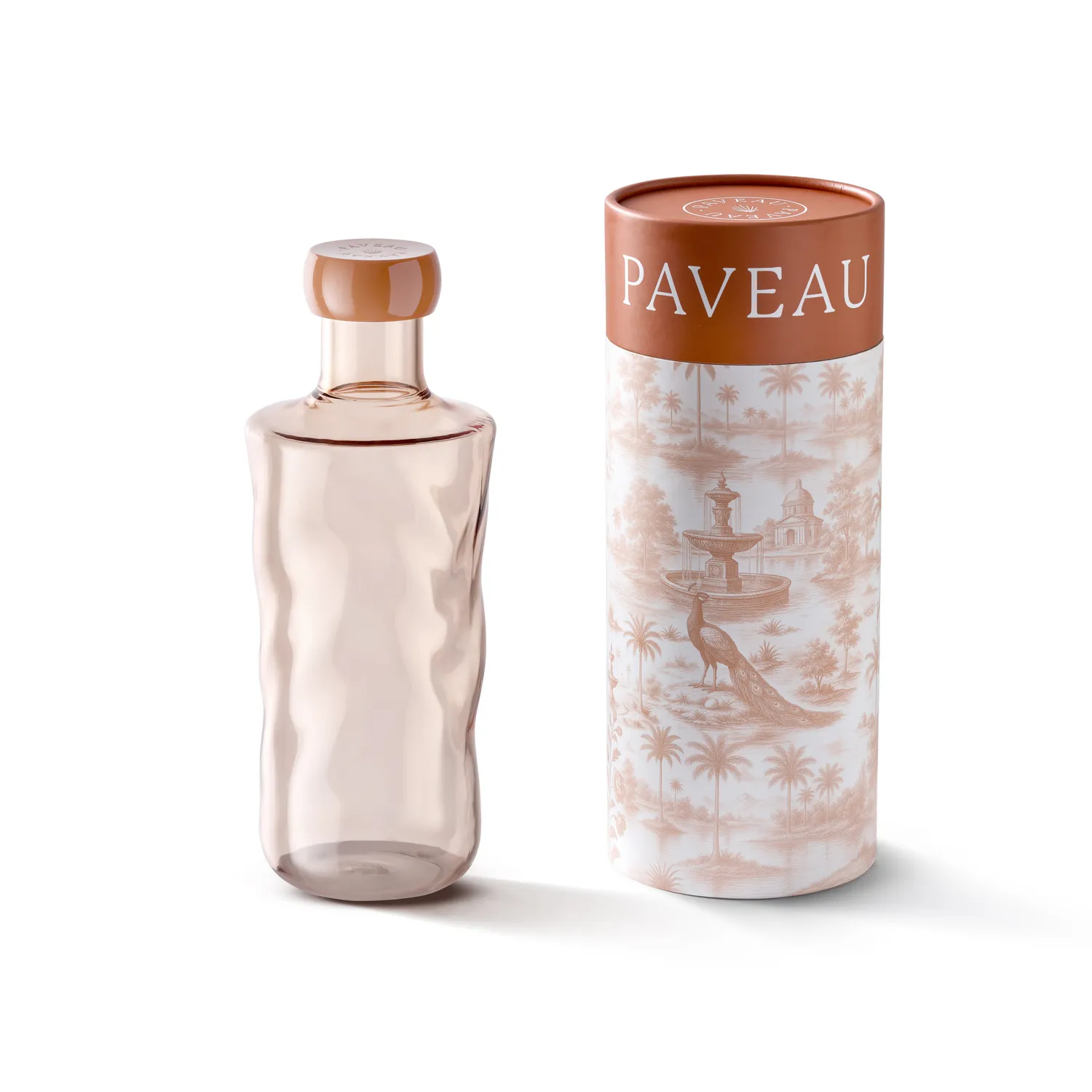 Paveau Swirl waterfles Glow 0,75L borosilicaatglas