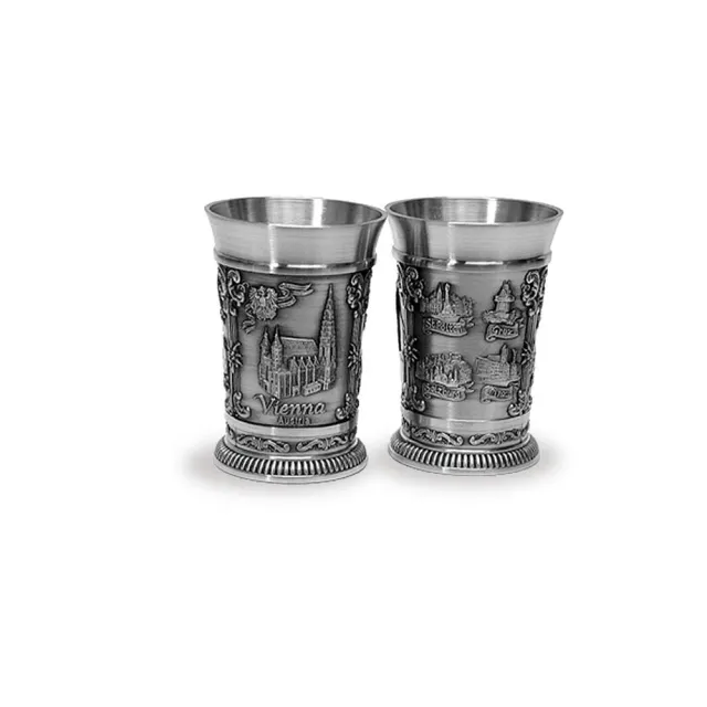 Artina Vienna Shotglaasjes 6,5 cm Set van 2 Glas