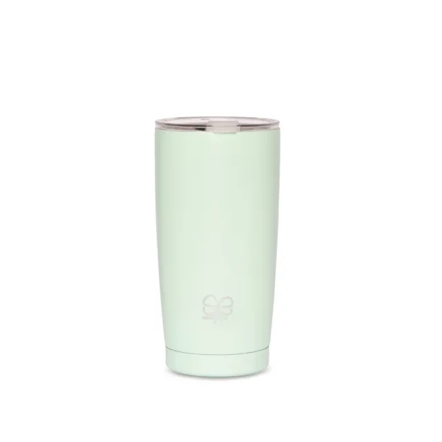 Happy Straw Simply Eco thermobeker mint geïsoleerd