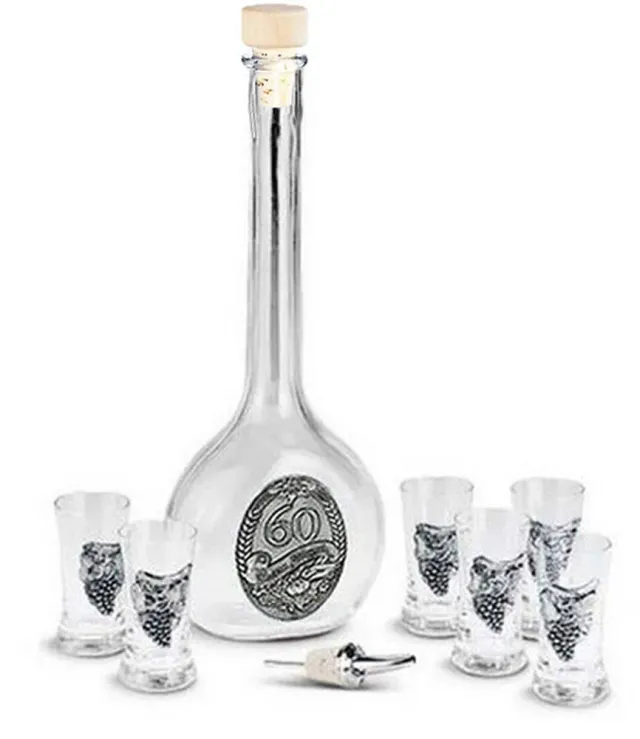Artina schnaps set glas 7-delig met karaf