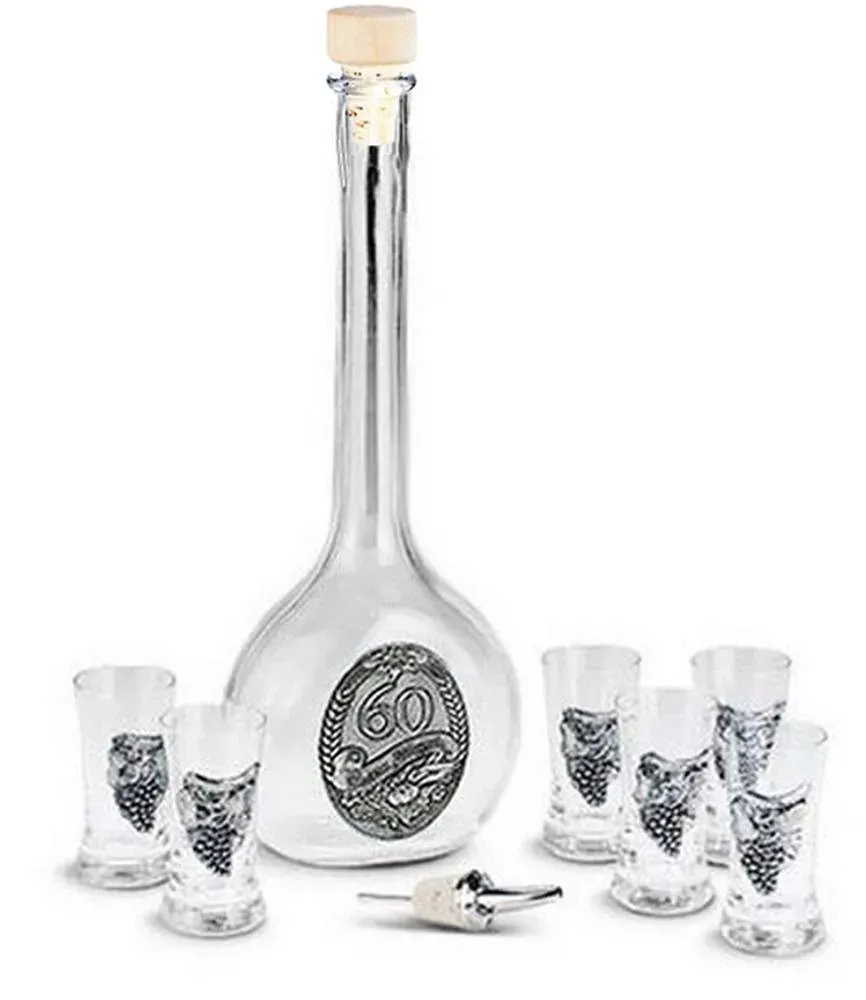 Artina schnaps set glas 7-delig met karaf