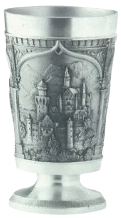 Artina König Ludwig beker met voet helder glas