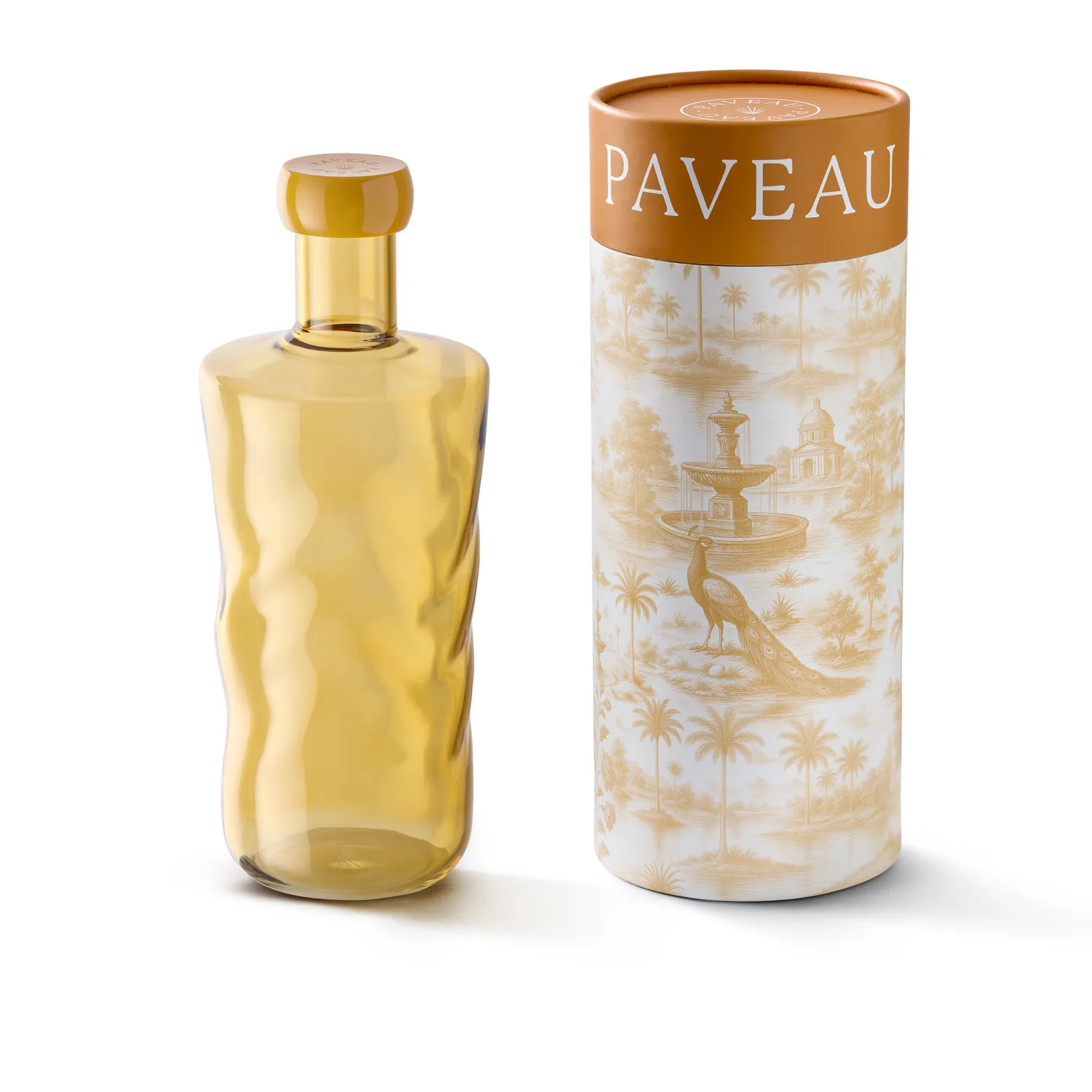 Paveau Swirl Fles Dune waterfles 1,25 l borosilicaatglas