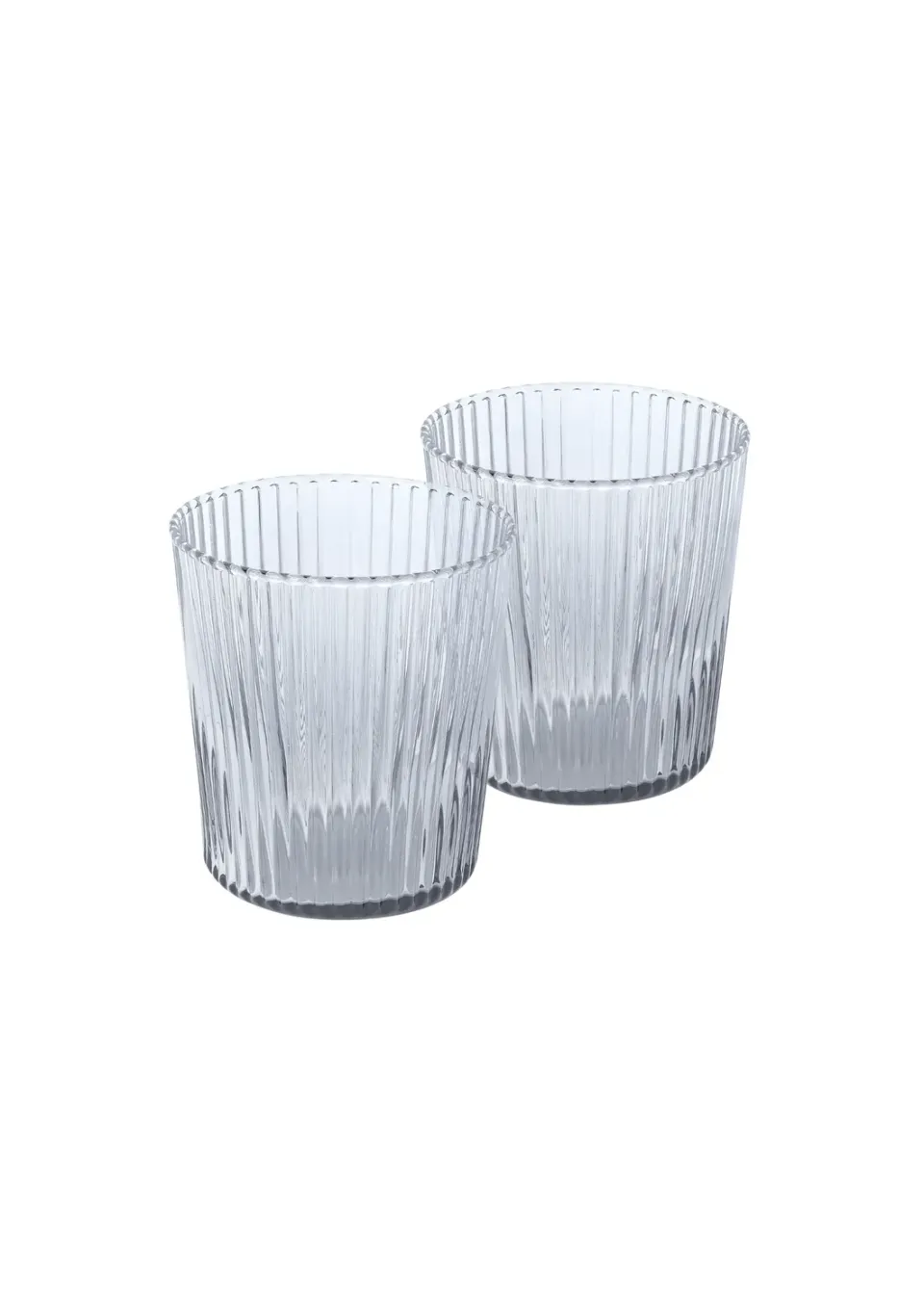 Paveau Ribbed waterglazen Twilight set van 2