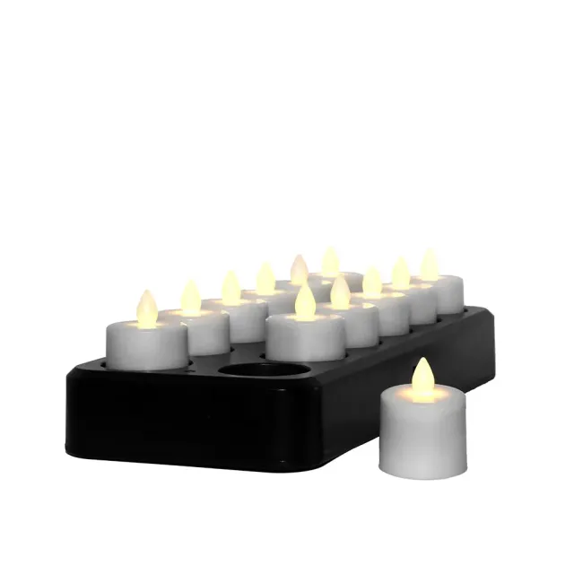 APS LED-kaarsen oplaadbaar set van 12 stuks