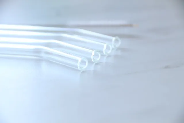 Happy Straw Clear glazen rietjes 4 stuks transparant