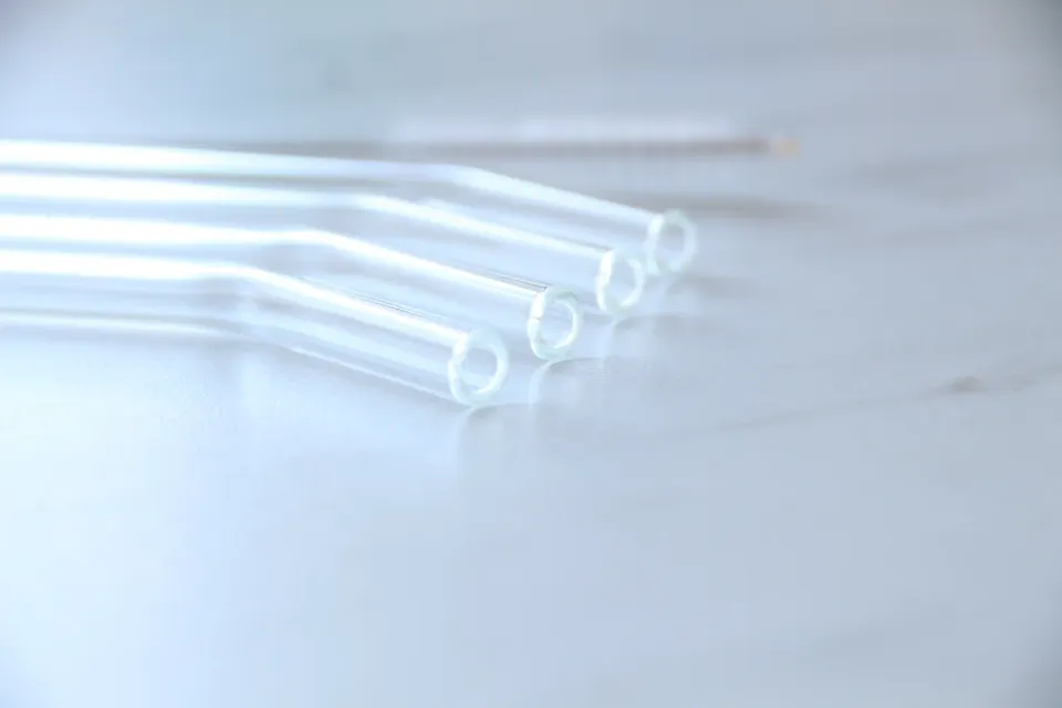 Happy Straw Clear glazen rietjes 4 stuks transparant