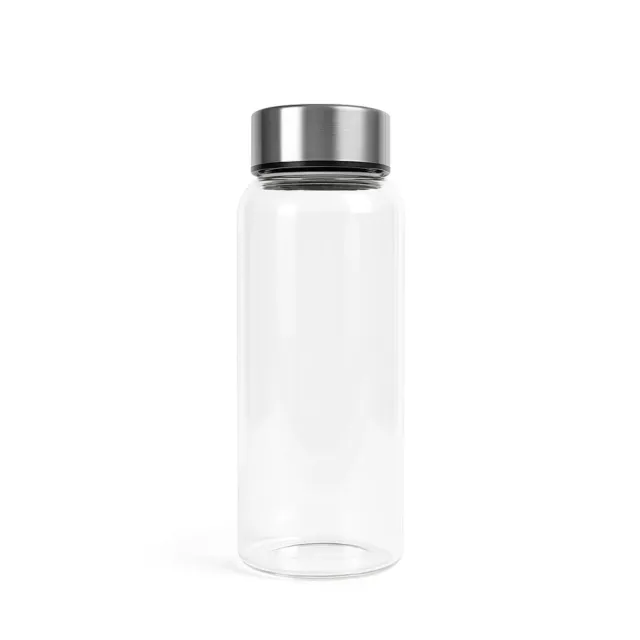 APS Ginza waterfles 1000 ml glas RVS dop 6 stuks