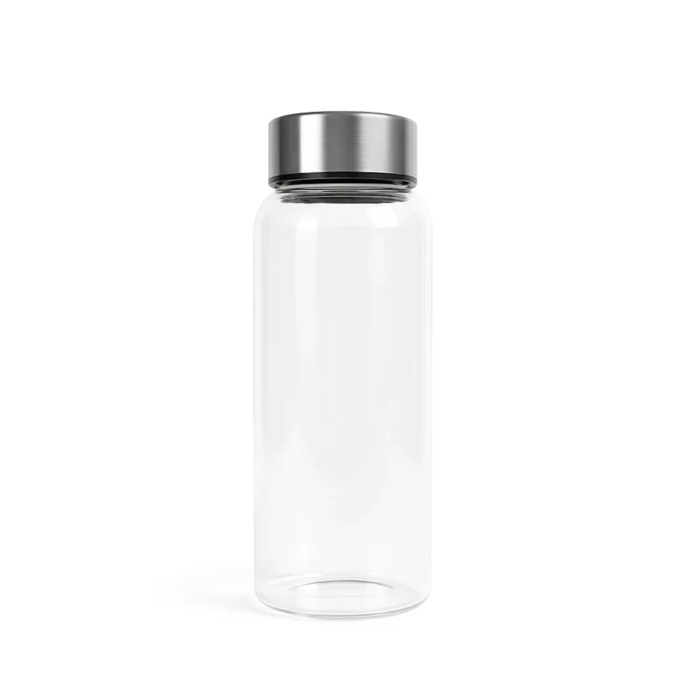 APS Ginza waterfles 1000 ml glas RVS dop 6 stuks