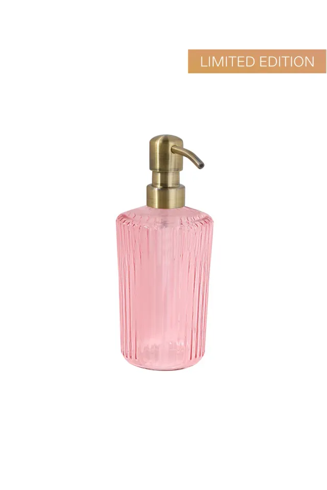 Paveau Ribbed handzeepdispenser Pink 350 ml