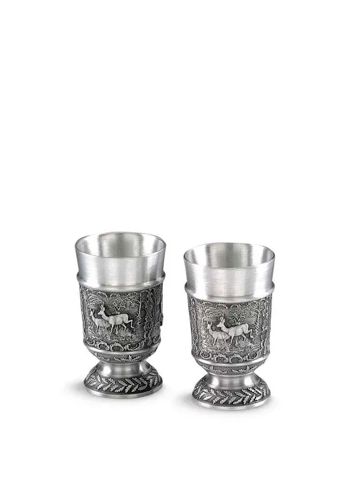 Artina Jennerwein shotglas 6 cm set van 2 kristal