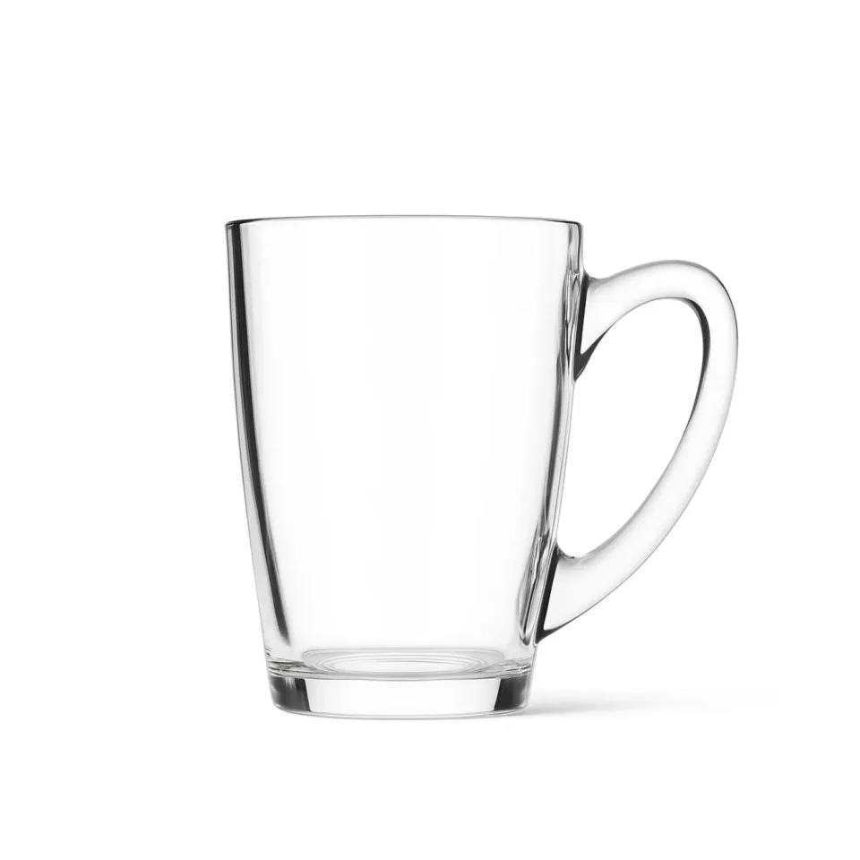 APS Theeglas 347 ml met oor 6 stuks gehard glas
