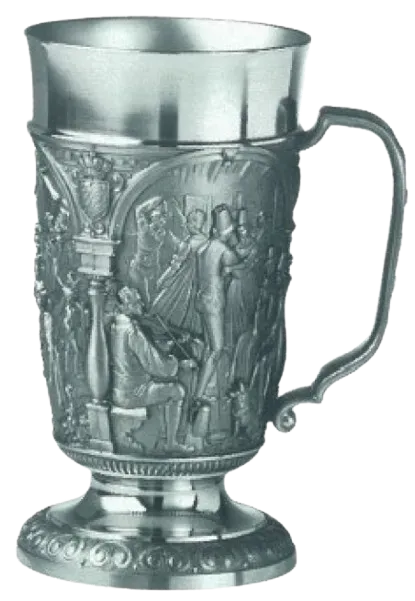 Artina Alpenland bokaal met hengsel tin