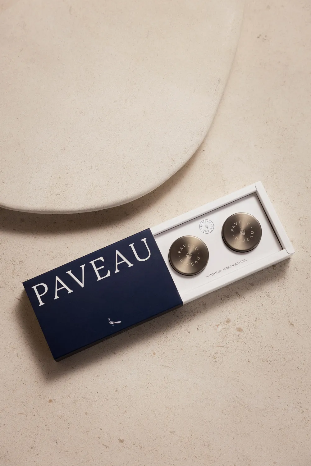 Paveau Ribbed Doppen Chroom flessendop set 2 metaal-look