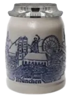 Artina München bierpul met deksel 500 ml