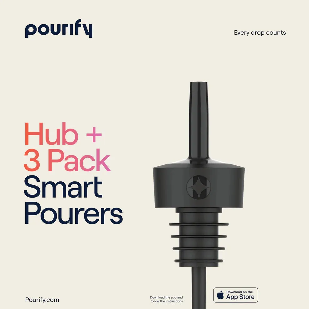 Pourify Smart 3+1 Starter schenktuit 3+1 set bluetooth