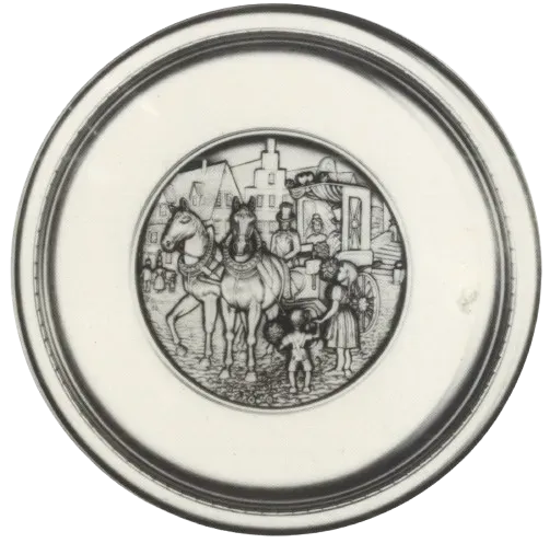 Artina Hochzeitsteller trouwbord 19 cm tin