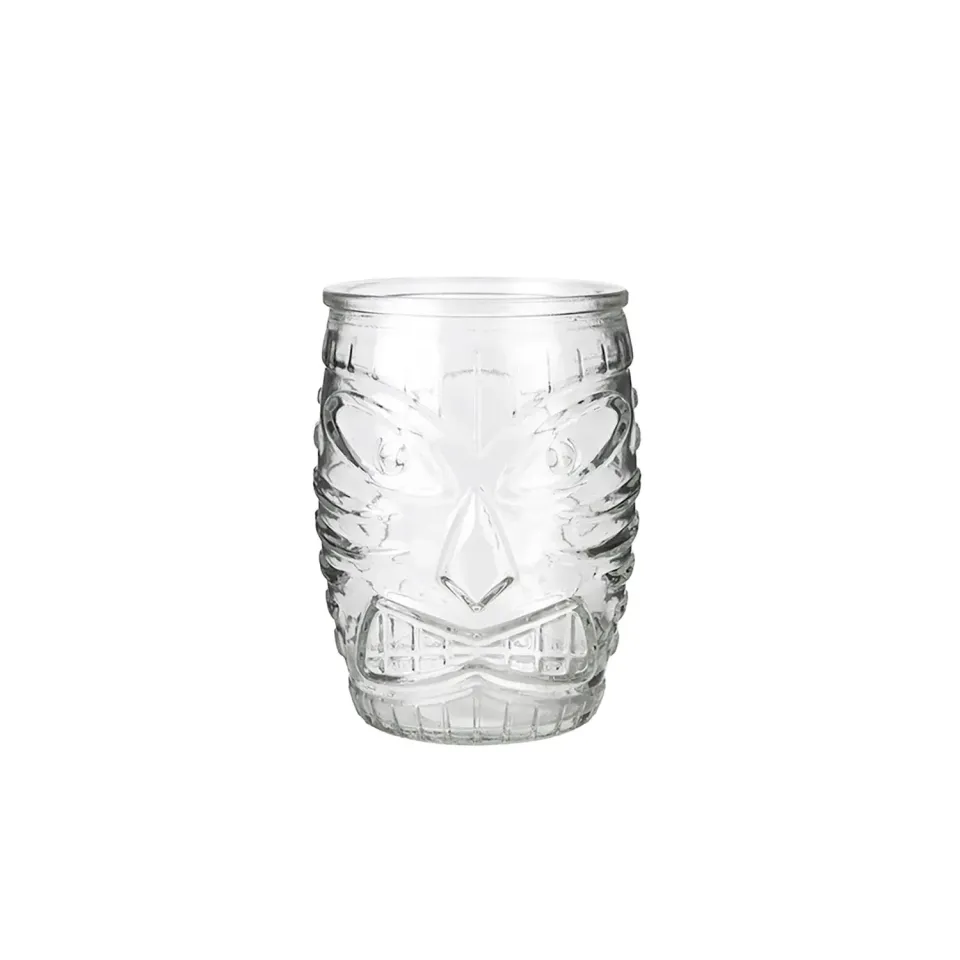 APS Tiki D.O.F. glas 500 ml 6 stuks reliëf