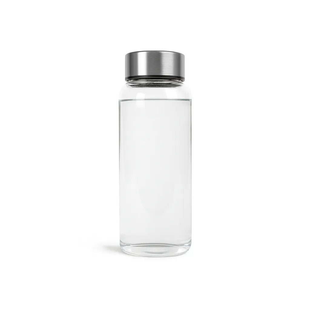 APS Ginza waterfles 1000 ml glas RVS dop 6 stuks