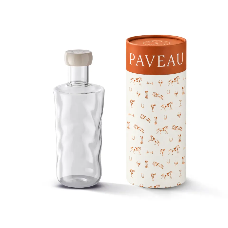 Paveau Swirl Stephex fles 0,75L Wave borosilicaatglas