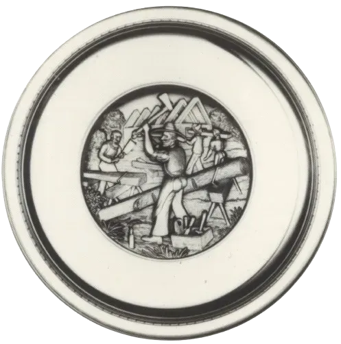 Artina Bauhandwerk Zimmermann bord 19 cm decor