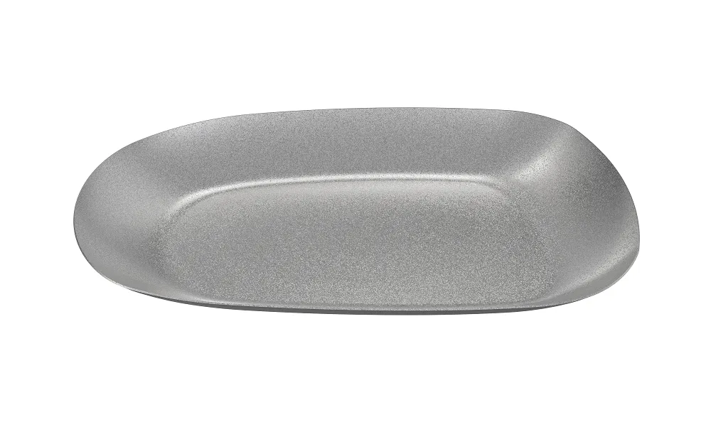 APS Ginza ovaal dienblad RVS 31x15 cm 6 stuks diep