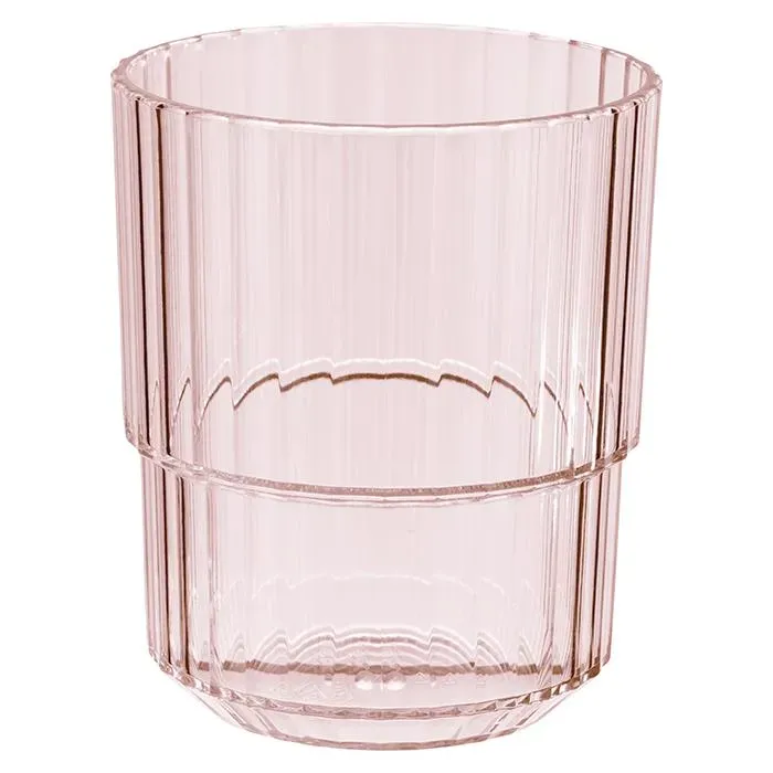 APS Linea beker lichtroze 300 ml 48 stuks plastic