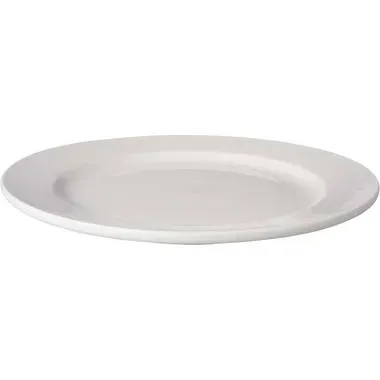 Mammoet Budgetline bord brede rand 24,5 cm wit 3 stuks