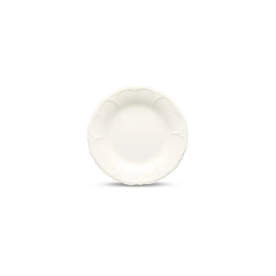 BonBistro Retro Plat Bord 16 cm Ivoor 6 Stuks Dessert